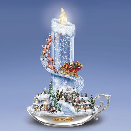 Thomas Kinkade Warm Glow Of Christmas Candle