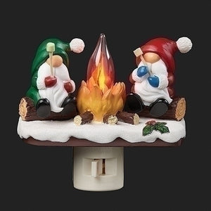 Gnomes by Campfire Nightlight