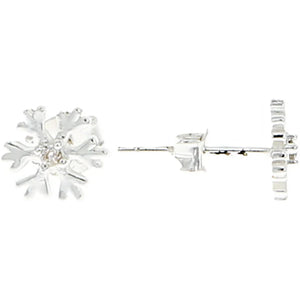 Sweet Daughter Snowflake Stud Earrings & Gift Card