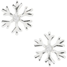 Load image into Gallery viewer, Sweet Daughter Snowflake Stud Earrings &amp; Gift Card
