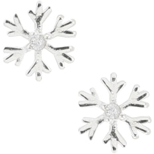 Sweet Daughter Snowflake Stud Earrings & Gift Card