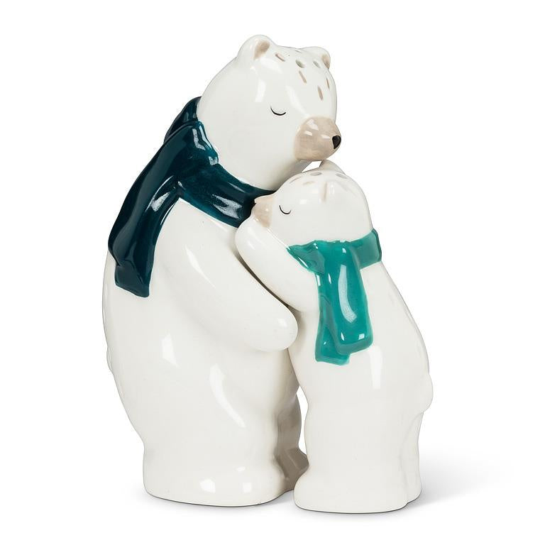 Hugging Polar Bear Salt & Pepper Shakers