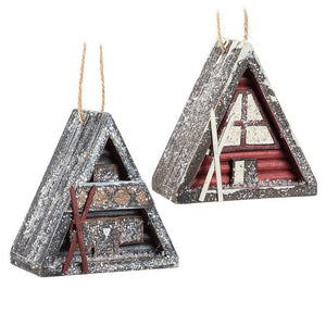 A Frame Cabin Ornament