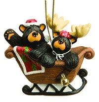 Bear Sleigh Ride Ornament