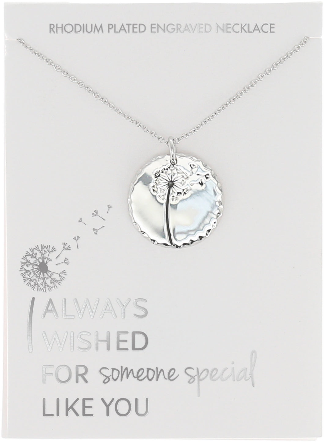 Someone Special Engraved Silver Necklace