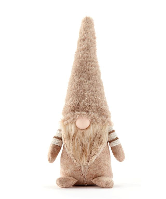 Striped Brown Plush Gnome