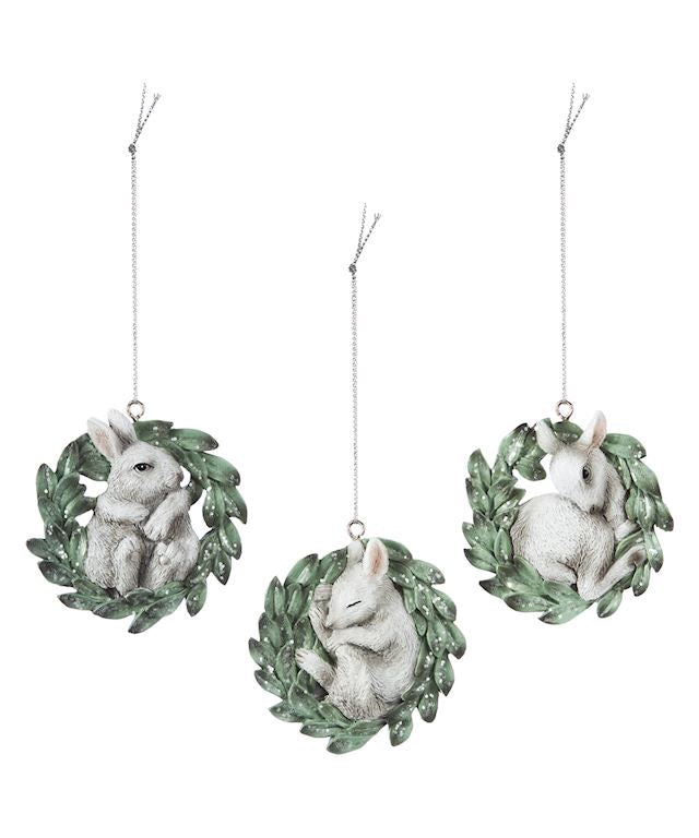 Baby Animal Wreath Ornament