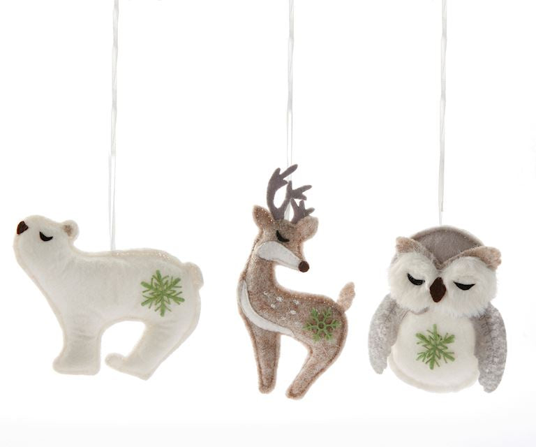 Felt Wildlife Ornament