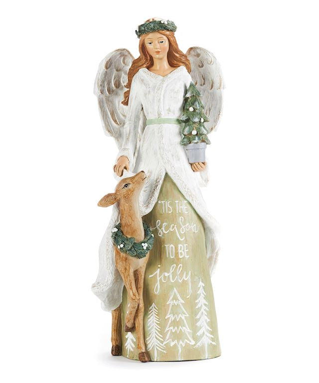 Angel w Reindeer Figure