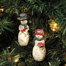 Load image into Gallery viewer, Forever Friend Birchhearts Snowman Ornament
