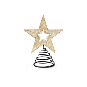 Wooden Star Tree Topper