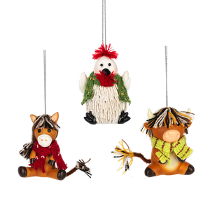 Funny Farm Animal Ornament