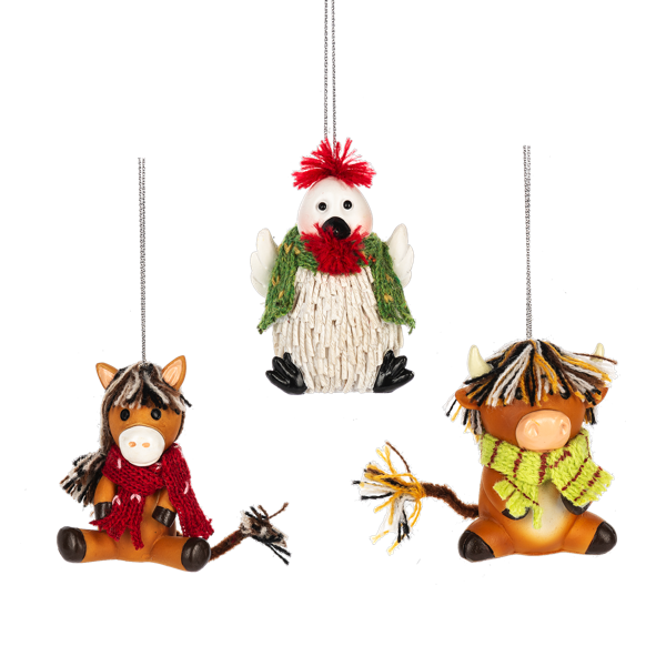 Funny Farm Animal Ornament