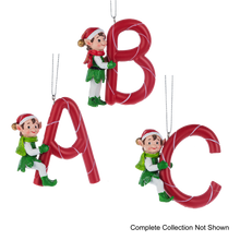 Load image into Gallery viewer, Elf Monogram Ornament
