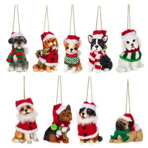 Santa Paws Dog Ornament