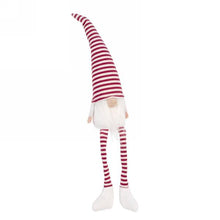 Load image into Gallery viewer, Red &amp; White Striped Plush Gnome
