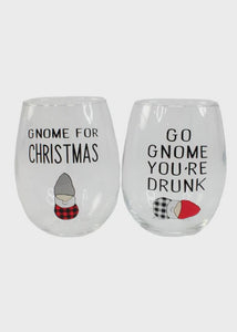 Silly Gnome Wineglass