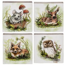 Load image into Gallery viewer, Woodland Animal Art Block
