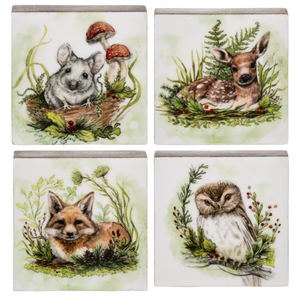 Woodland Animal Art Block