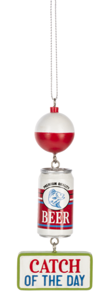 Fishing Beer Bobber Ornament