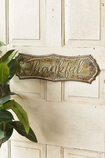 Vintage Thankful Sign