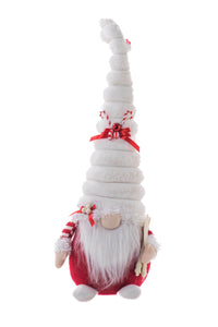 White Fluffy Tall Hatted Gnome