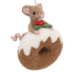 Felt Mouse On A Donut