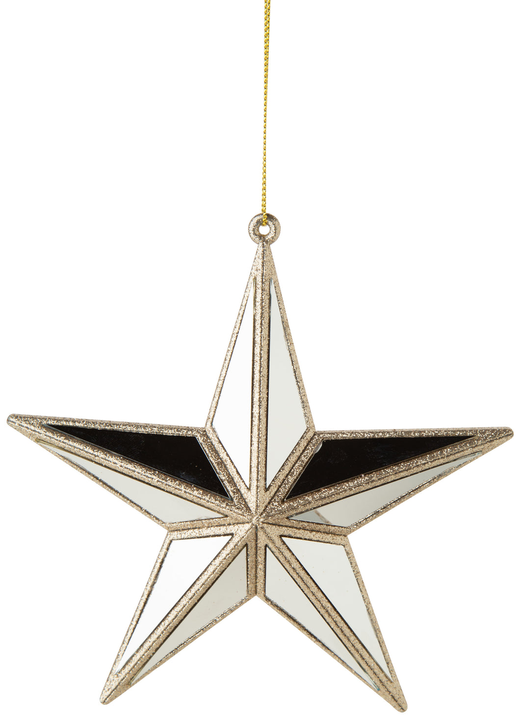 Gold Mirrored Star Ornament