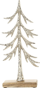 Shining Silver Cast Metal Tree