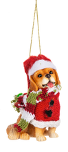 Load image into Gallery viewer, Santa Paws Dog Ornament
