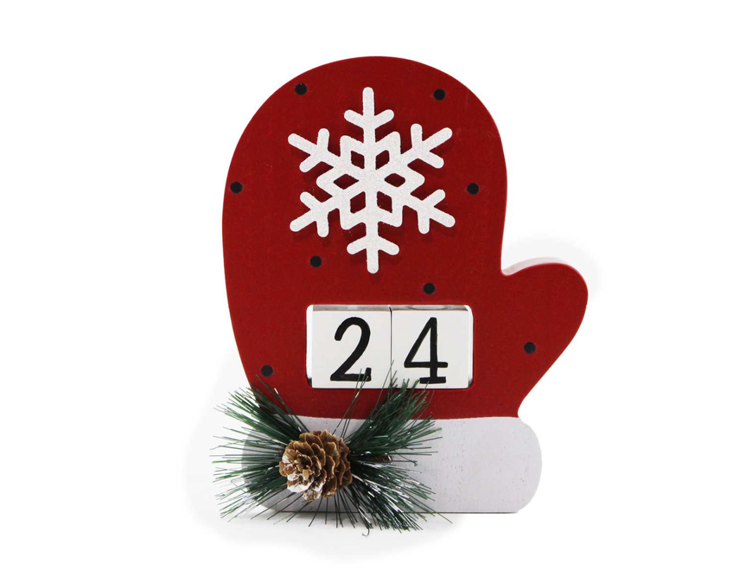 Red Mitten Countdown Calendar