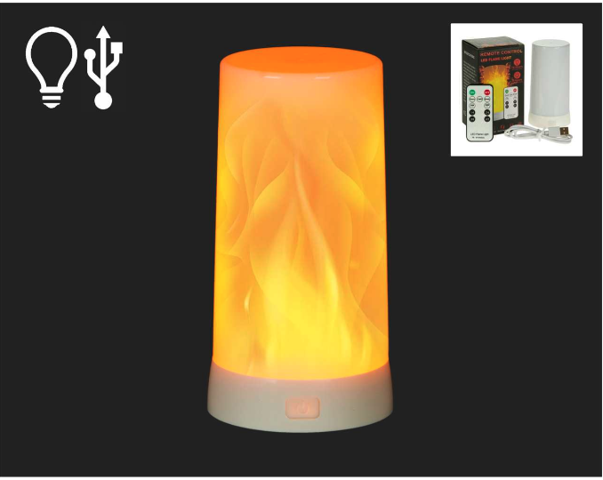 Flaming Candle Insert