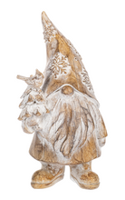 Load image into Gallery viewer, Carved Wood Look Gnome Figure
