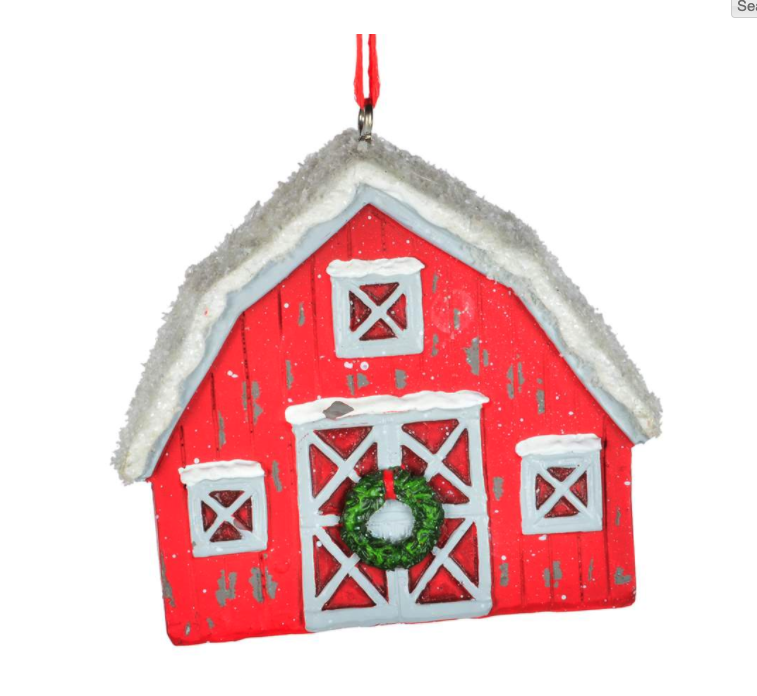 Red Barn Ornament