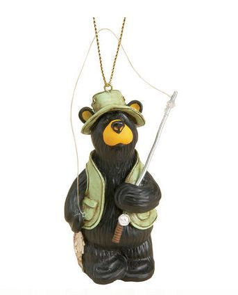 Tangled Fisherman Bearfoot Bear Ornament