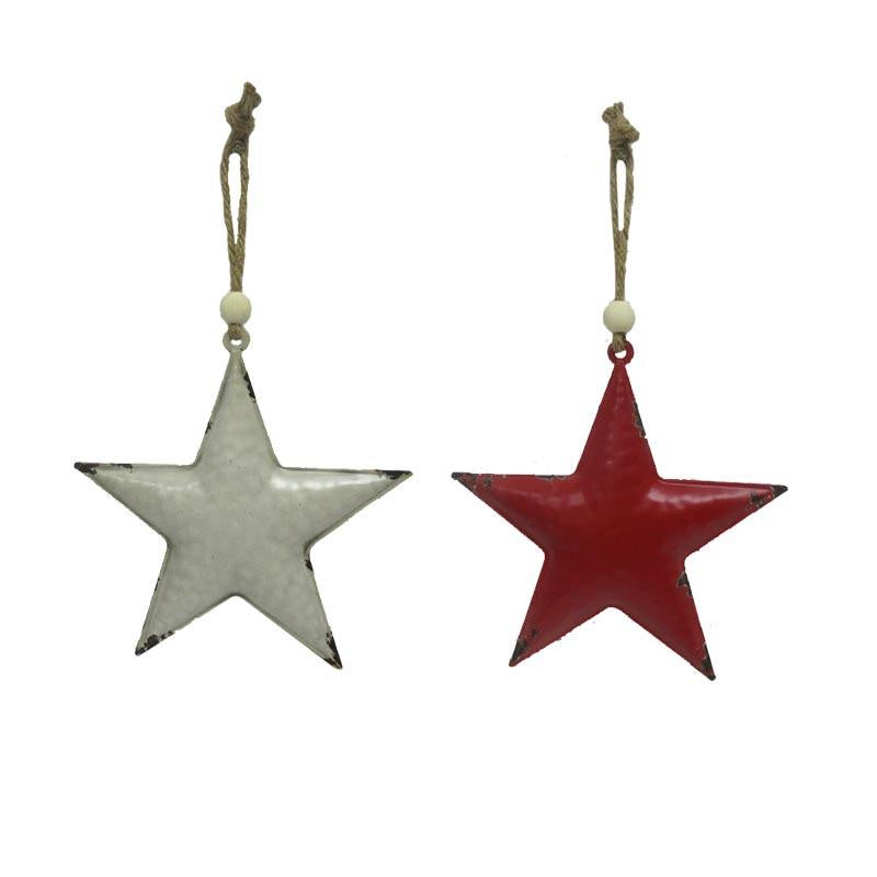 Rustic Metal Star Ornament