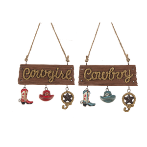 Cowfolk Sign Ornament