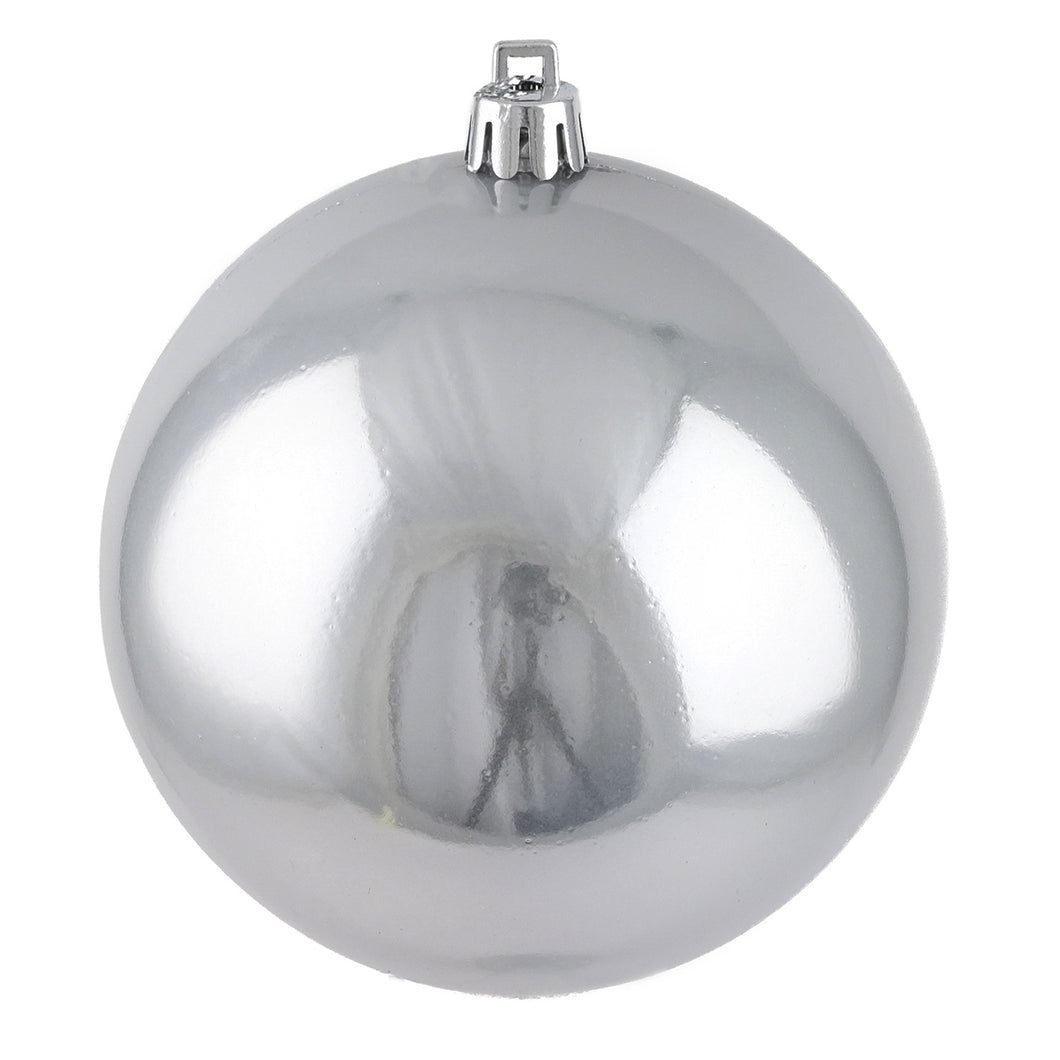 Shiny Silver Ball Ornament